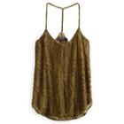 Polo Ralph Lauren Hand-beaded Georgette Tank New Olive