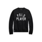 Ralph Lauren Double-knit Graphic Sweatshirt Polo Black