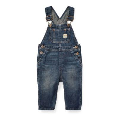Ralph Lauren Cotton Denim Overall Campbell Wash 18m