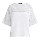 Ralph Lauren Lauren Petite Eyelet-embroidered Top White