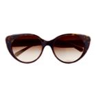 Ralph Lauren Cat Eye Spectator Sunglasses Havana