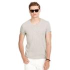 Polo Ralph Lauren Cotton Jersey V-neck T-shirt Salt And Pepper Heather