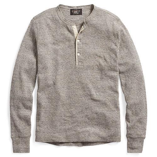 Ralph Lauren Rrl Waffle-knit Jasp Henley
