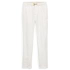 Polo Ralph Lauren Straight Fit Linen-cotton Pant White