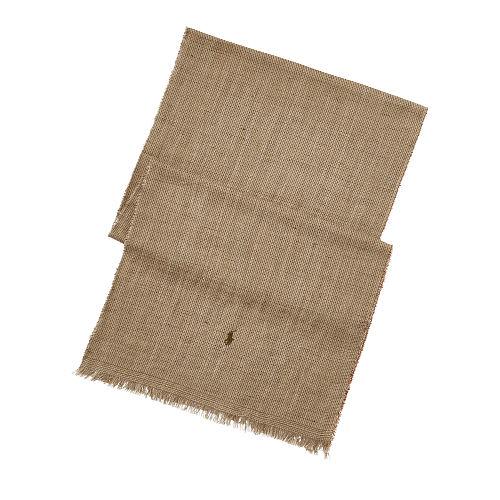 Polo Ralph Lauren Washed Linen-cotton Scarf Olive Tweed