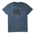 Ralph Lauren Rrl Cotton Jersey Graphic T-shirt Faded Ranch Blue