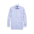 Ralph Lauren Classic Fit Plaid Poplin Shirt Powder Blue/petal Multi 2x Big