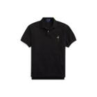 Ralph Lauren Custom Slim Fit Bear Mesh Polo Polo Black Martini Bear