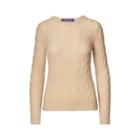 Ralph Lauren Cable-knit Cashmere Sweater Sand
