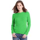 Polo Ralph Lauren Slim Cable Cashmere Sweater Tiller Green