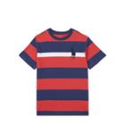 Ralph Lauren Striped Cotton Jersey T-shirt Maine Red Multi 3m