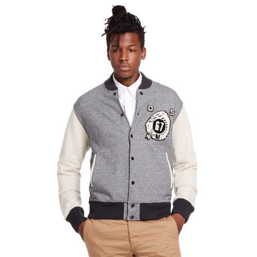 Ralph Lauren Denim & Supply Cotton Terry Baseball Jacket
