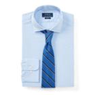 Ralph Lauren Slim Fit Jacquard Shirt 2273 Soft Blue/white