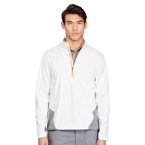 Ralph Lauren Rlx Golf Water-resistant Pullover Pure White/force Grey