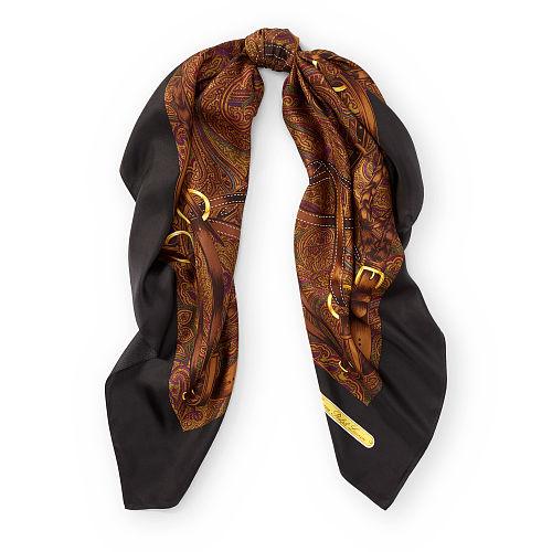 Ralph Lauren Lauren Bridle-print Silk Twill Scarf