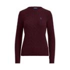 Ralph Lauren Wool-cashmere Crewneck Sweater Aged Wine