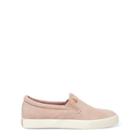 Ralph Lauren Ria Suede Slip-on Sneaker Pearl Pink