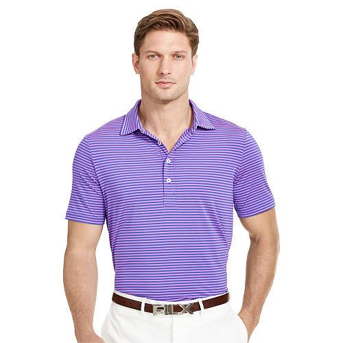 Ralph Lauren Rlx Golf Active-fit Performance Polo Pink/new Periwinkle
