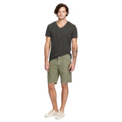 Ralph Lauren Cotton Canvas Cutoff Short Marine Corp Olive