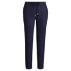 Ralph Lauren Straight Linen Pant Navy 6p