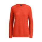 Ralph Lauren Linen Crewneck Sweater Tomato