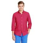Polo Ralph Lauren Slim Garment-dyed Cotton Shirt Tropic Pink