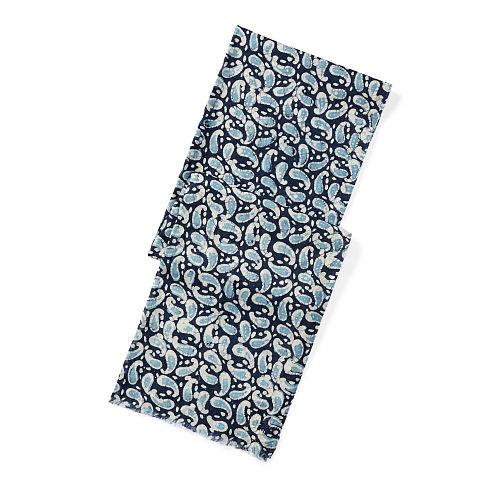 Polo Ralph Lauren Block Paisley Cotton Scarf Indigo Paisley