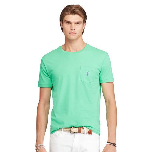 Polo Ralph Lauren Cotton Jersey Pocket T-shirt Pale Kelly