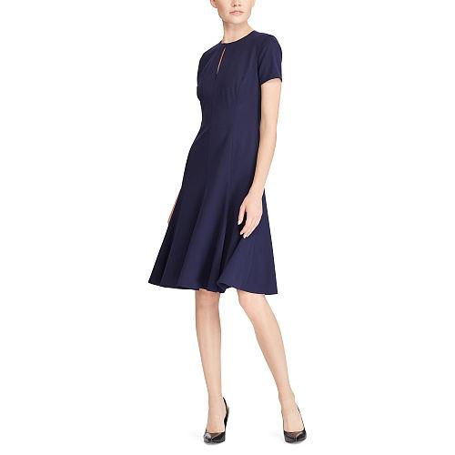 Ralph Lauren Lauren Keyhole Fit-and-flare Dress