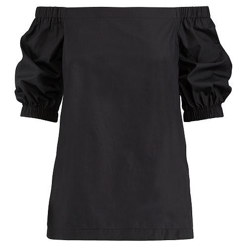 Ralph Lauren Lauren Cotton Off-the-shoulder Top Polo Black
