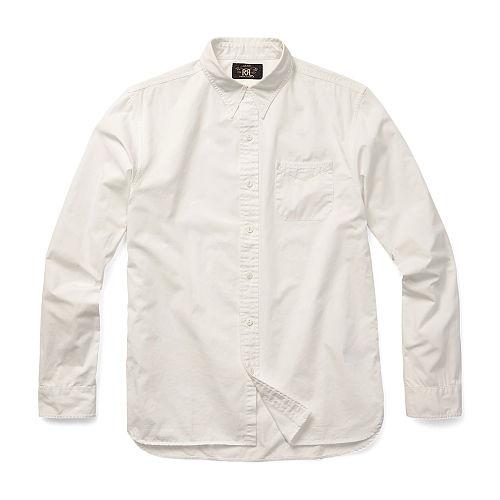 Ralph Lauren Rrl Railman Cotton Twill Workshirt White