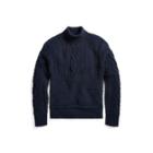 Ralph Lauren Wool-cashmere Mockneck Sweater Royal Navy
