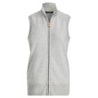 Ralph Lauren French Terry Full-zip Vest Pearl Grey Heather