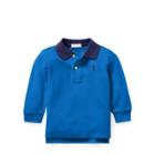 Ralph Lauren Cotton Mesh Polo Shirt Kite Blue 3m