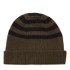 Polo Ralph Lauren Rib-knit Wool-cashmere Hat Olive/black