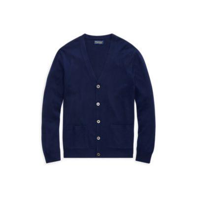 Ralph Lauren Merino Wool V-neck Cardigan French Navy