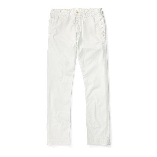 Ralph Lauren Rrl Slim Fit Cotton Chino White