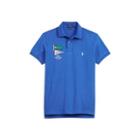 Ralph Lauren Custom Slim Fit Mesh Polo New Iris