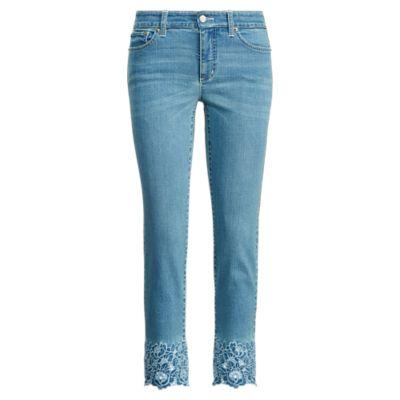 Ralph Lauren Premier Skinny Crop Jean Dream Blue Wash