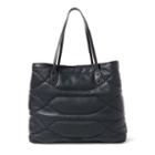 Polo Ralph Lauren Quilted Leather Tote Black