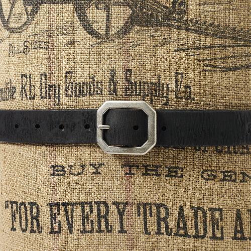 Ralph Lauren Rrl Burlington Leather Belt Black