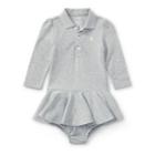 Ralph Lauren Cotton Polo Dress & Bloomer Andover Heather 9m