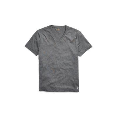 Ralph Lauren Custom Slim Fit Jersey T-shirt Stadium Grey Heather