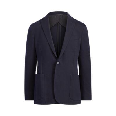 Ralph Lauren Knit Cotton-blend Sport Coat Classic Chairman Navy