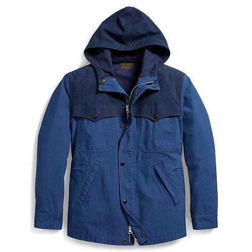 Ralph Lauren Rrl Indigo Waterproof Jacket