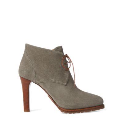 Ralph Lauren Wynter Suede Boot Grey
