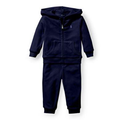 Ralph Lauren Velour Hoodie & Pant French Navy 3m
