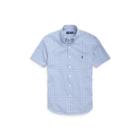 Ralph Lauren Classic Fit Cotton Sport Shirt White/navy 2xl Tall