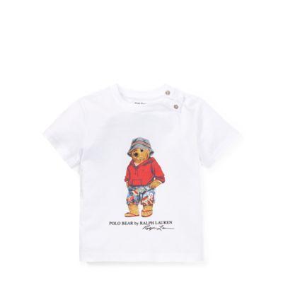 Ralph Lauren Palm Springs Bear T-shirt White 6m