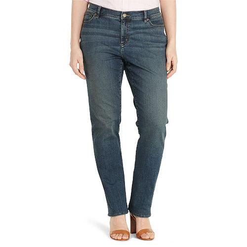 Ralph Lauren Lauren Woman Super-stretch Straight Jean Harbor